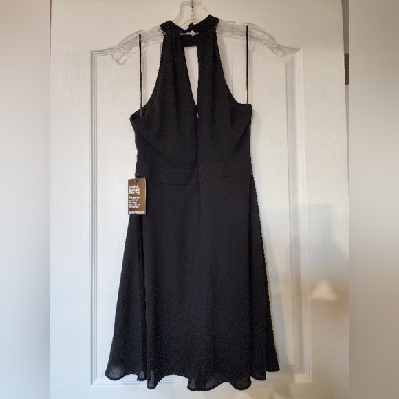 New Express Fit & Flare Mini Dress - Picture 4 of 5